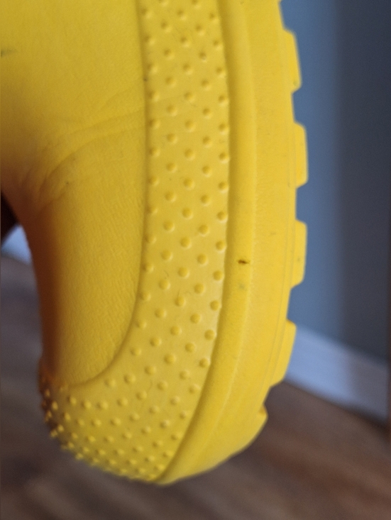 Crocs Kids' Classic Yellow Rain Boots - Picture 9 of 10